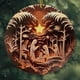 thumbnail image 1 of 2024 Christmas Stereoscopic Vision Birth Blessing Pendant 3 D Effect Birth Acrylic Car Hanging Ornaments, 1 of 6