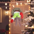 thumbnail image 4 of Corona de Aro para puerta de entrada Foohvr diseño de ladrón de arpillera Navidad adorno navideño 30 cm x 40 cm 35 cm x 45 cm 40 cm x 50 cm, 4 of 4