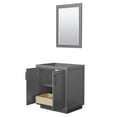 thumbnail image 2 of Wyndham Collection Miranda 30" No Sink Wood Single Bathroom Vanity in Gray/Black, 2 of 5