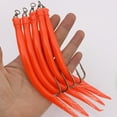 thumbnail image 6 of 5Pcs Codfishfishing Eel Tube Jig Bait Shank Offset Hook Barbed Octopus Hook, 6 of 7