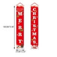 thumbnail image 2 of Merry Christmas Banners, Front Door Welcome Christmas Red Porch Sign Hanging Banner Xmas Decorations for Wall Door Curtain Home Party, 2 of 3