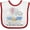 White and Red, variant on Inktastic My Tia Loves Me to the Moon and Back Elephant Family Boys or Girls Baby Bib