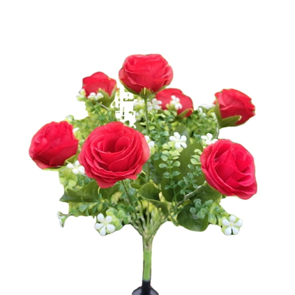 Injueey Impresionante ambiente al aire libre con luz solar de jardín Lámpara de luz solar de flor solar Jardín y Patio rojo