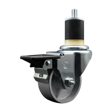 3 Inch Semi Steel Swivel 1-7/8 Inch Expanding Stem Caster with Brake SCC