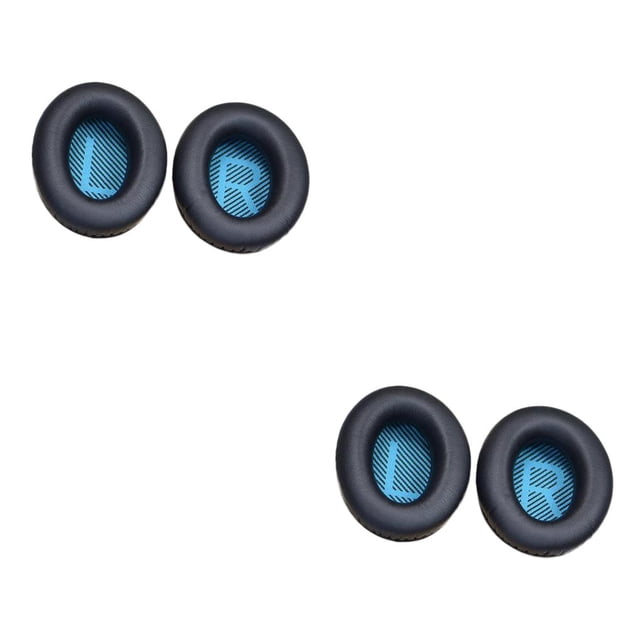 Almohadillas para auriculares Methold 1 par con cancelación de ruido QuietComfort Azul Negro 2Conjunto