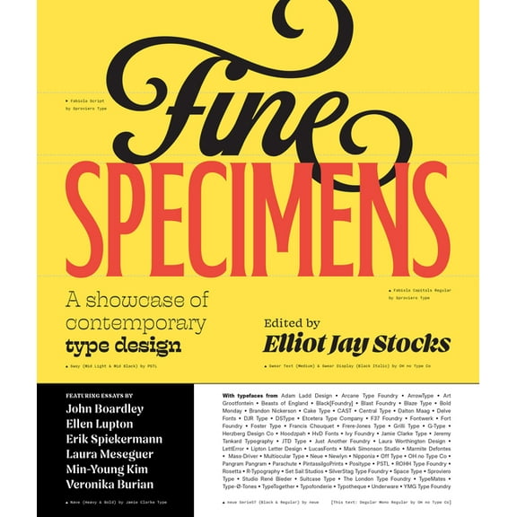 Fine Specimens: A Showcase of Contemporary Type Design, (Hardcover)
