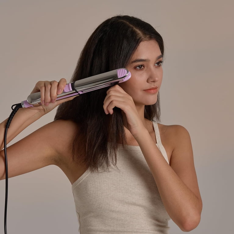 Rozamor Flat Iron Hair Straightener, Titanium, 1 Inch, Purple