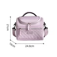 thumbnail image 4 of Bolsa térmica para el almuerzo en el trabajo Bolsa térmica de gran capacidad para comida Contenedor reutilizable para alimentos Bolsa de almuerzo de poliéster duradera para la cocina de la escuela, 4 of 7