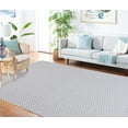 thumbnail image 4 of SAFAVIEH Martha Stewart Elana Chevron Machine Washable Indoor/Outdoor Area Rug, Blue/Creme, 5'5" x 7'7", 4 of 12
