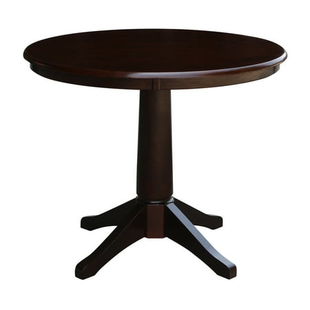36 Round Pedestal Dining Table Mocha 36 Round Pedestal Dining Table Mocha
