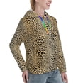 thumbnail image 3 of Hoodies for Women - Realistic leopard print beige Comfrt Colour Drawstring Women'S Fashion Hoodies & Sweatshirts, Fall Outfits Clothes for Women 2024 Pullover with Kangaroo Pocket, 3 of 7