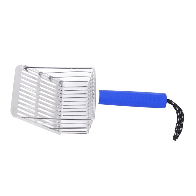 Kitty Litter Scoop, Cat Litter Scoop, Stainless Steel Fast Filtration, Lightweight, Compact Storage for Cat Litter Box Cleaning, Easy Portability
