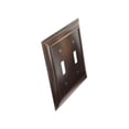 thumbnail image 2 of CKP #31193 Impressions Collection Double Toggle Wall Plate, Oil-Rubbed Bronze, 2 of 2