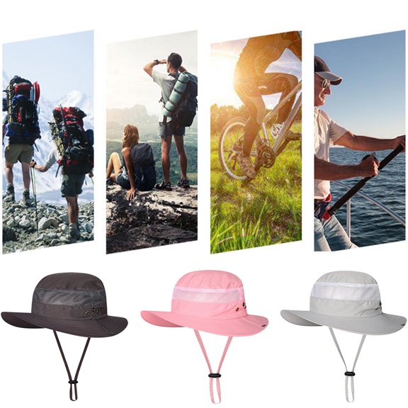 SPRING PARK Fishing hat Wide Brim Sun Protection Hat Fisherman hat Hiking Hats for Man Woman