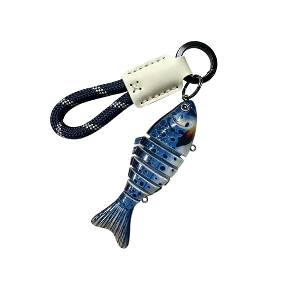 Deep-Sea Fish Keychain, a Gift for Fishing Enthusiasts, Fish-Shaped Backpack Charm