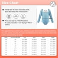thumbnail image 7 of JanJean Long Sleeve Shiny Metallic Dance Gymnastics Leotard for Kids Girls One Piece Scoop Neck Yoga Blue 150, 7 of 7