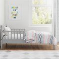 Baby Relax Jackson Kids Wood Toddler Bed with Safety Guardrails, Light