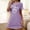 Purple, variant on Sakmal Orange Moomoo Night dress for Women Short Comfy Sleep Dress Short Sleeve Heart Print Nightgowns for Women