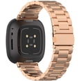 thumbnail image 3 of GFDYREE Compatible avec Fitbit Versa 4 / Versa 3 / Sense 2 / Sense Bracelets Métalliques Femmes Hommes, Bracelets de Poignet en Acier Inoxydable Ajustables avec Outils Bracelets Classiques Unis Sangles pour Versa 4 3 & Sense, 3 of 5