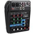 thumbnail image 4 of Channel Music Console,4 Channel Music Console Sound Mixing Consolefor Bluetooth Channel Mixerwith US High-End Performance, 4 of 8