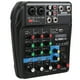 thumbnail image 4 of Consola de música de canales, consola de música de 4 canales Consola de mezcla de sonido para canales Bluetooth Mezclador de audio Rendimiento sólido Jadeshay A, 4 of 8
