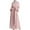 Pink, variant on Aoochasliy Fall Dresses for Women Long Sleeve Neck Belt Dress Dress Solid Robe Vintage Elegant Swing Kaftan Fall Fashion Party Dress