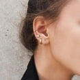 thumbnail image 2 of Small Gold Hoop Earrings For Women Gold Earrings For Men 14k Real Gold Plated Earrings, 2 of 4