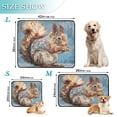 thumbnail image 3 of Qxltty Cute Squirrel Cat litter Pads Pet Set of 2 Diaper Mats Center Anti-leakage Layer Absorbent Soft and Comfortable, 3 of 7