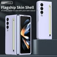 thumbnail image 3 of ELEHOLD Case for Samsung Galaxy Z Fold 4, Slim Fit Matte PC Case with Pen Holder & Free Stylus Pen Shockproof Anti-fingerprint Anti-Scratch Case Cover for Samsung Galaxy Z Fold 4 2022,Purple, 3 of 7