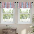 thumbnail image 2 of LALILO Kitchen Curtain Valance Tie Dye Colorful Boho Rod Pocket Window Curtain 52"x 18" Set of 2, 2 of 7