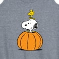 thumbnail image 3 of Peanuts - Snoopy Woodstock Pumpkin - Women's Racerback Tank Top, 3 of 6