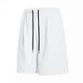 thumbnail image 2 of Men's Casual Shorts Elastic Waist Drawstring Pockets Quick Dry Lightweight Breathable Outdoor Sports Gym Hiking Running Athletic | Zenithor,White 5XL, 2 of 5