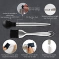 thumbnail image 2 of Stainless Steel Turkey Baster, Baster Syringe for Cooking, Meat Injector Set with 2 Marinade Needles, 2 Silicone BBQ Basting Brushes, 2 Silicone Stoppers, 1 Cleaning Brush for Home Baking Tool, 2 of 7