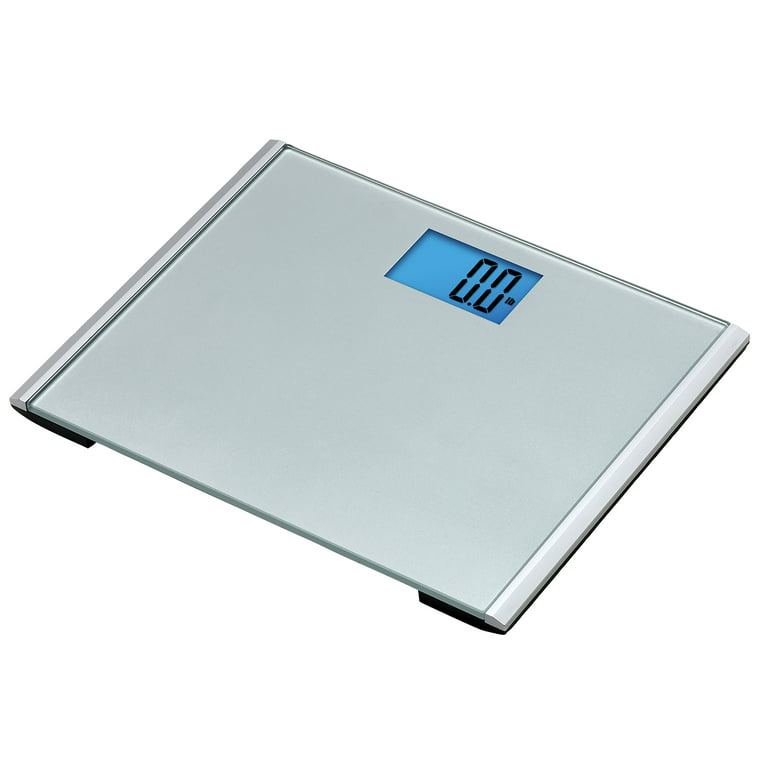 Eat Smart Products Free Body Tape Measure Included Digital Bathroom Scale  with Extra Large Lighted Display, One Size, Clear