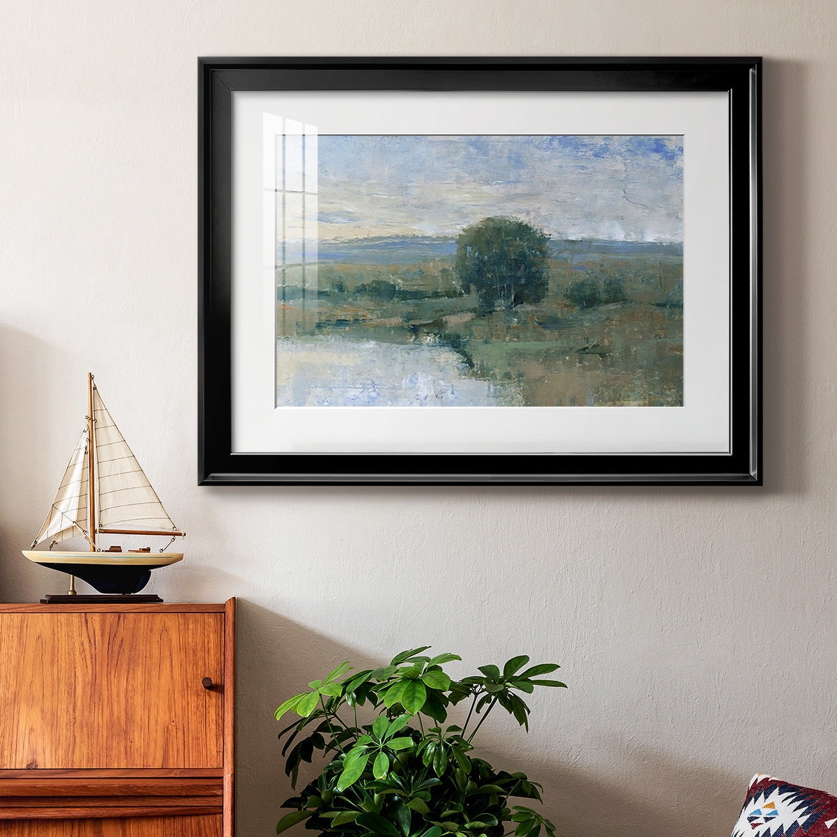 Riverbank Impression II Premium Framed Print - Ready to Hang