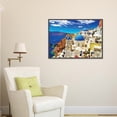 thumbnail image 2 of Cuadros Decorativos 5D bricolaje completo taladro diamante pintura Santorini Cruz puntada bordado Kits hogar pared decoración Ehuebsd  Nuevos Originales, 2 of 7
