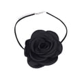 thumbnail image 4 of Collar vintage de flores hechas a mano con chocolate y rosas desplumadas, 4 of 5