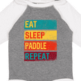 thumbnail image 4 of Inktastic Stand Up Paddle Boarding Eat Sleep Paddle Repeat Boys or Girls Long Sleeve Baby Bodysuit, 4 of 5