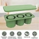 thumbnail image 3 of Ice Cube Mold for Glass, Silicone Ice Cube Molds with Lid for Making 3 Hollow Cylinder Ice Cubes, Green, 3 of 5