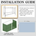 thumbnail image 6 of CAILDANL Bottom Bunk Bed Curtains Privacy Cloth Underbed Curtains for Low Loft Bed Twin, 2 Panels, Pineapple, 6 of 7