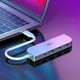 thumbnail image 3 of 4 puertos USB 3.0 Hub de alta velocidad 0.5ft/0.15M Multi USB Port Extender para PC de escritorio Interfaz tipo C Jinwen Divisor USB, 3 of 7