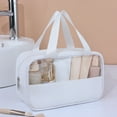 thumbnail image 3 of LCXmlly Portable Storage Bag Large Capacity Waterproof Portable Toiletry Makeup Pouch Organizer Clear PVC Travel Pouch with Zipper Handle, 3 of 9