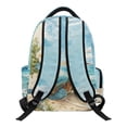 thumbnail image 2 of FKELYI School Backpack for Kids Frangipani Flower Sea Turtle Print Schoolbag 17 Inch School Backpacks Casual Daypack Travel Rucksack Knapsack for Elementary Student, 2 of 6