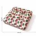 thumbnail image 2 of SHJHENG Christmas Tufted Chair Cushion - Soft Winter Seat Pad with Festive Snowflake, Pine Tree, and Forest Animal Print, Non-Slip Holiday Dining Kitchen Accent, 15.7x15.7 Inch, 2 of 6