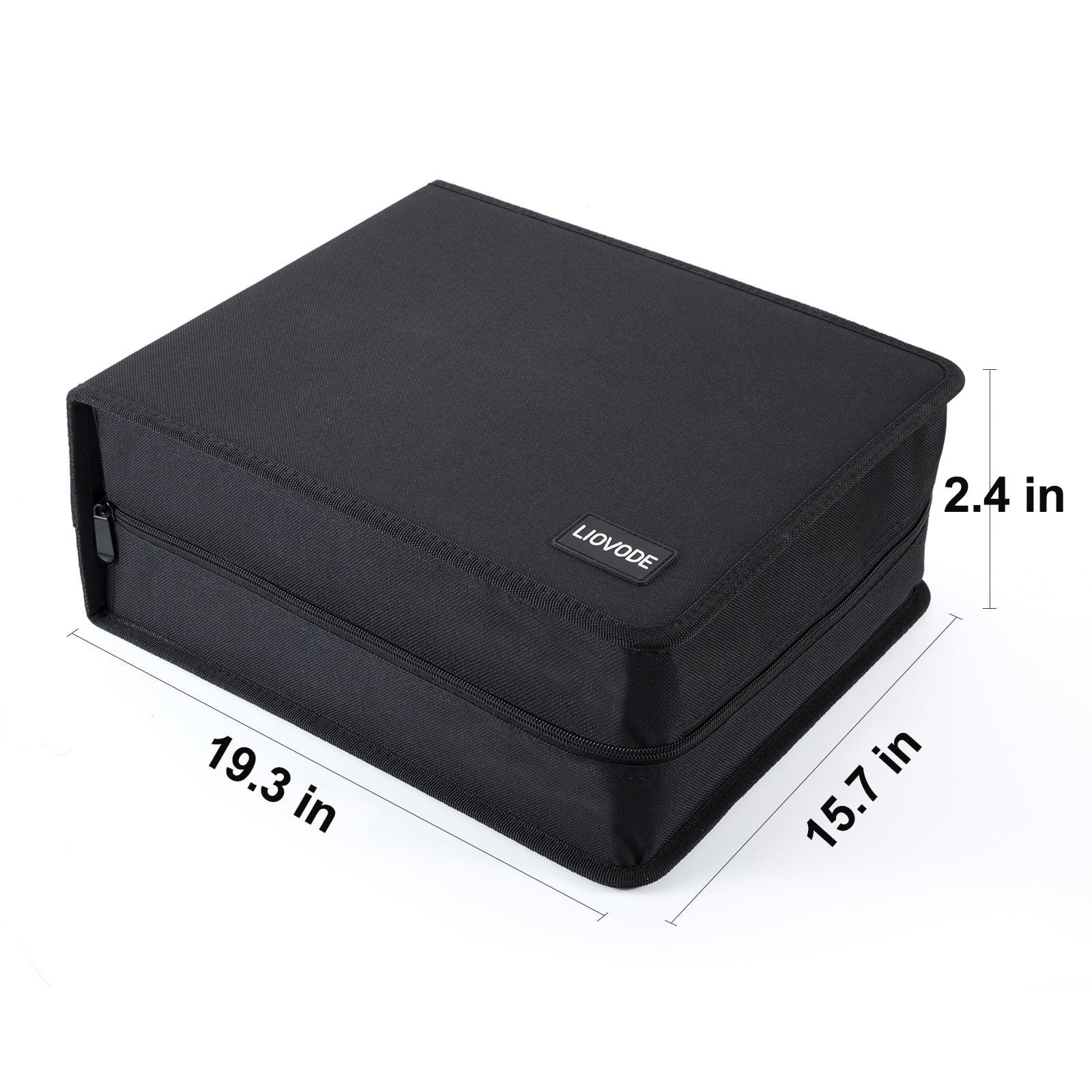 Large Capacity 200 CD/DVD Storage Case with Disc Sleeves
