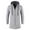 Silver, variant on Funicet Men Trench Coat Men's solid color hooded jacket windbreaker mid-length hooded jacket Casual Gray L