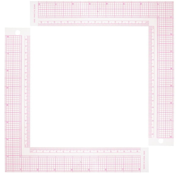 Melantax Case Pack Sewing Ruler L-Shaped Square Curve Ruler Sewing Measuring Ruler Tailor Ruler