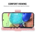 thumbnail image 5 of Asuwish Compatible with Samsung Galaxy A71 5G Wallet Phone Case and Tempered Glass Screen Protector Flip Credit Card Holder Stand Mandala Flower Cell Cover for A 71 G5 71A S71 Women Men Pink, 5 of 9