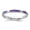 Purple, variant on 925 Sterling Silver White Enameled Ring for Women Size- 7