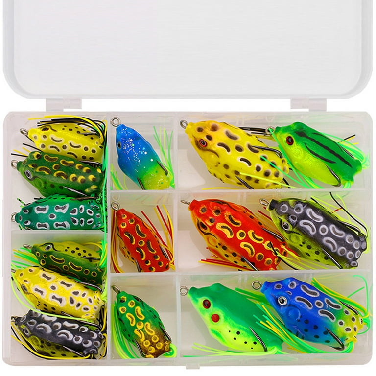 1pack Frog Soft Fishing Bait Thunder Frog Bionic Lures With Double Hook  Fishing Supplies 